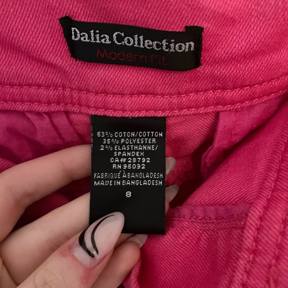 Pink Mini Denim Skirt - Dalia Collection - Modern Fit - Size 8 - Picture 7 of 8